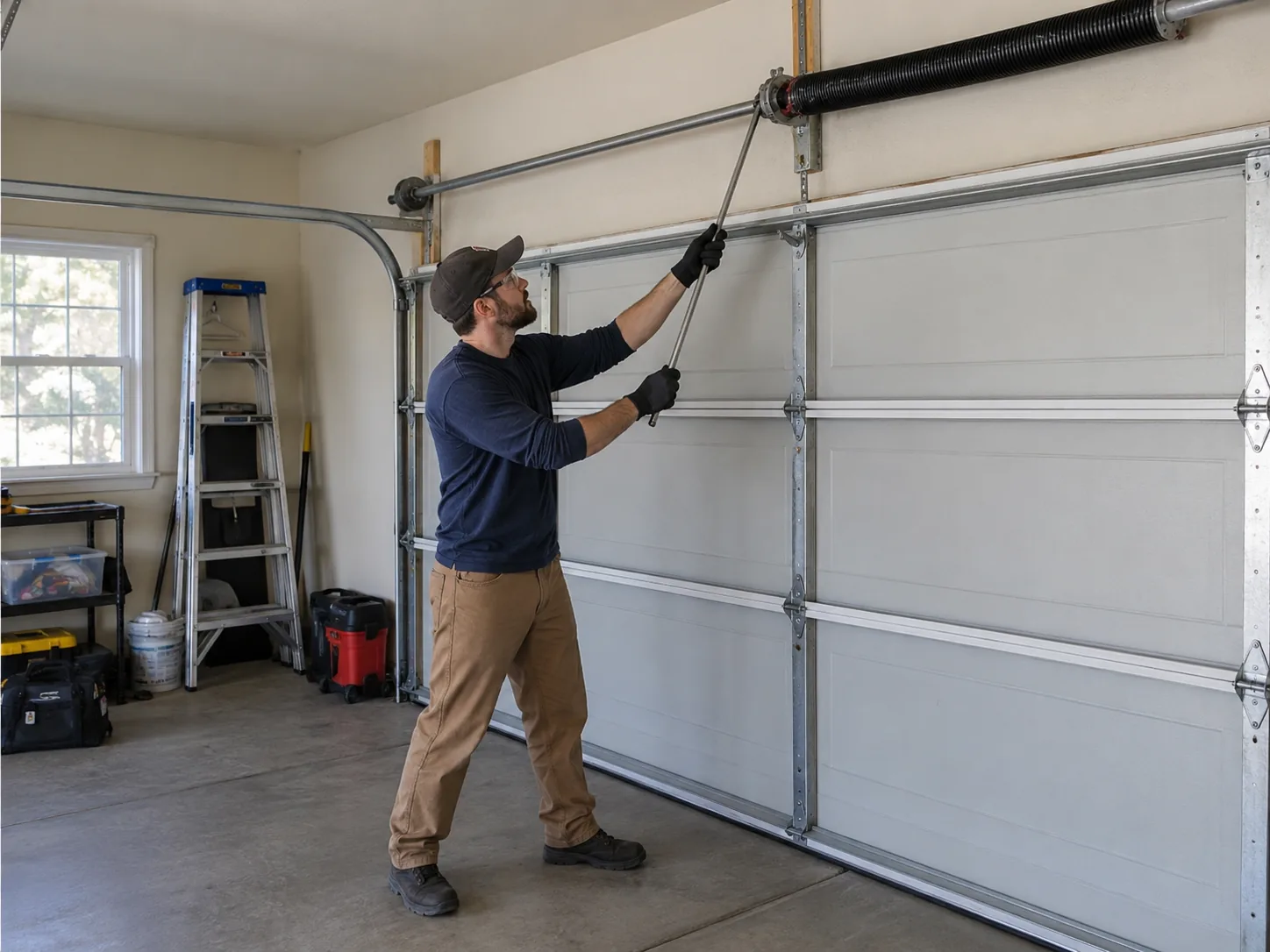Garage Door Spring Repair in Evanston in Evanston