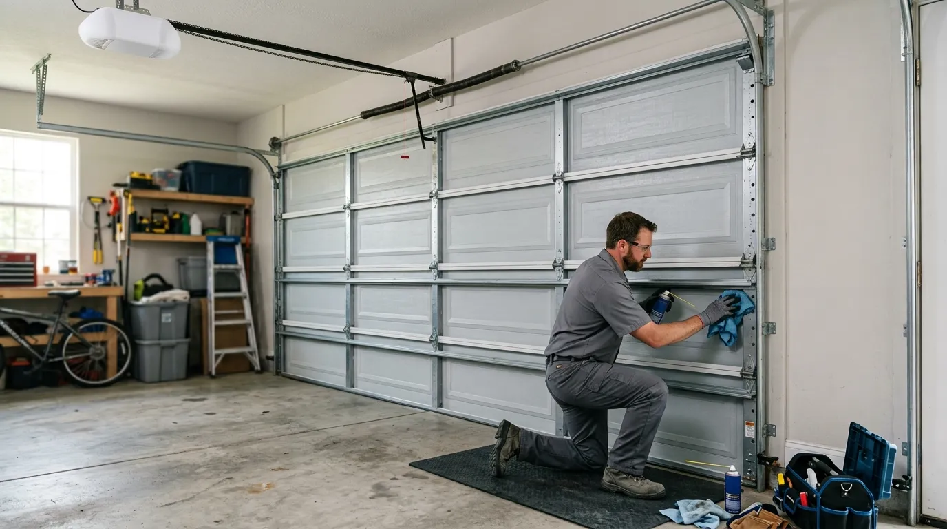 Residential garage door in Evanston