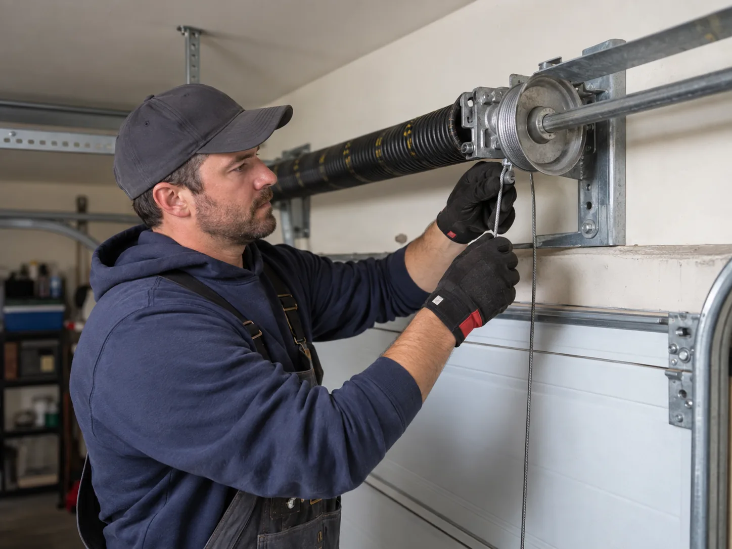 Spring Repair for Westchester's Original Garage Door Hardware in Evanston